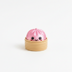 Dumpling Clicker Fidget Toy - single pink on white background